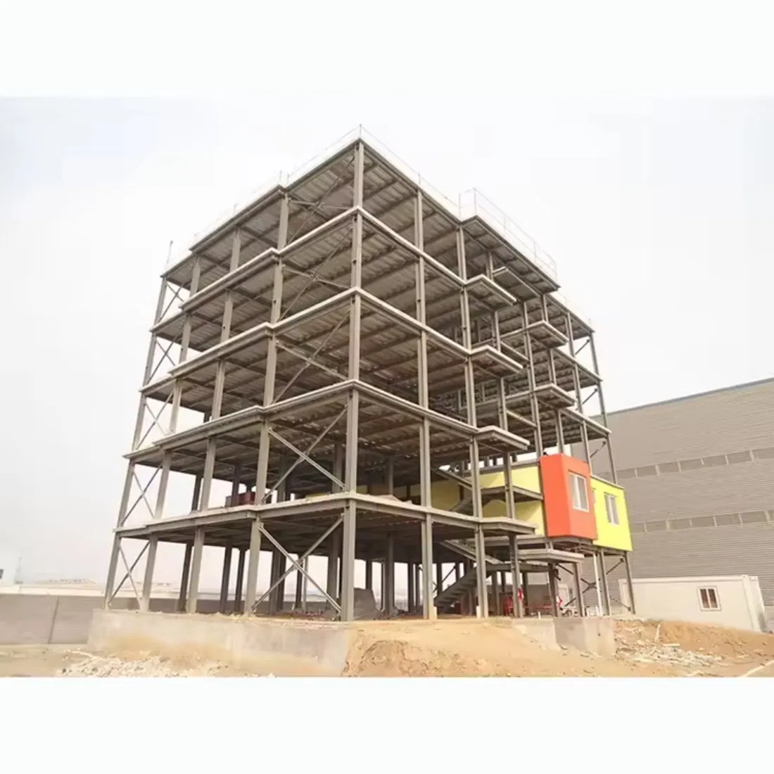 Cost-Effective Multi-Storey and High-Rise Steel Structure for Commercial Office Building Workshop Hospital Supermarket Use