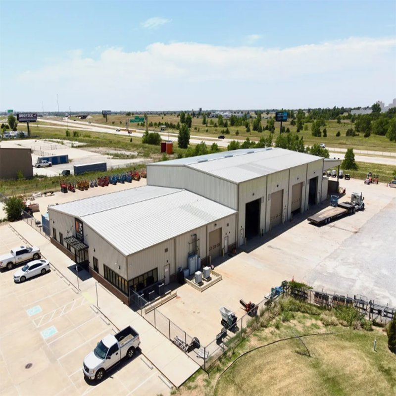 Durable Round Steel Storage Facility for Heavy Equipment