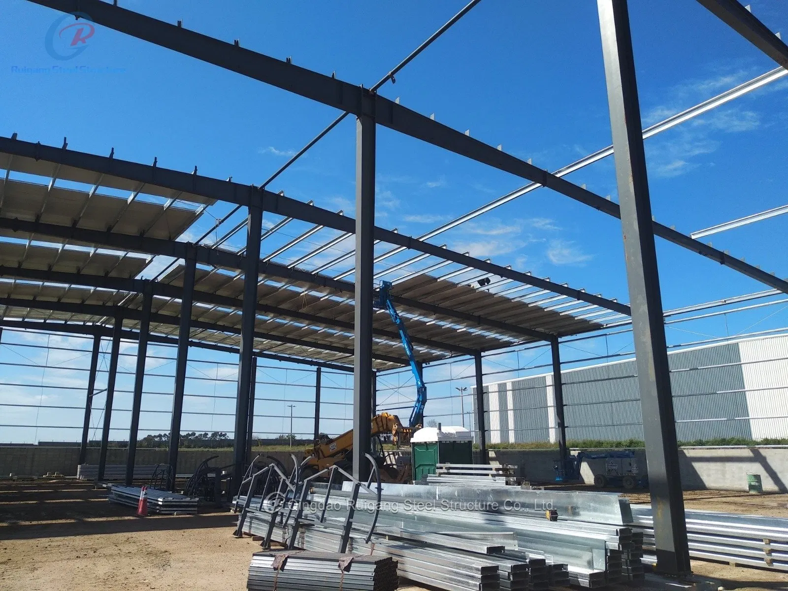 Construction Industrial Agricultural Prefabricated Storage Prefab Light Steel Structure Metal Warehouse / Workshop Building