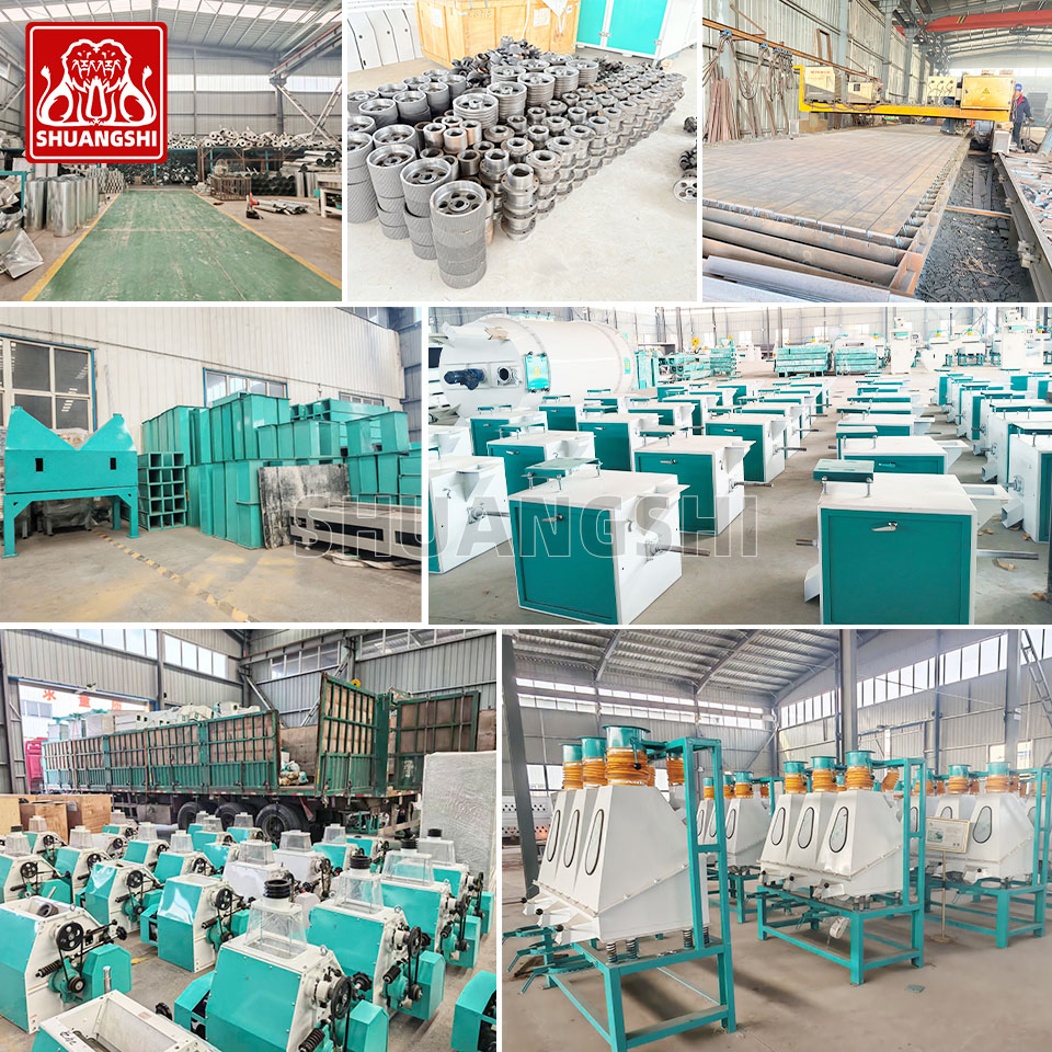 Heavy Duty Industrial Whole Corn Maize Milling Grain Grind Flour Hammer Roller Mill Plant Machine Production Line for Maize
