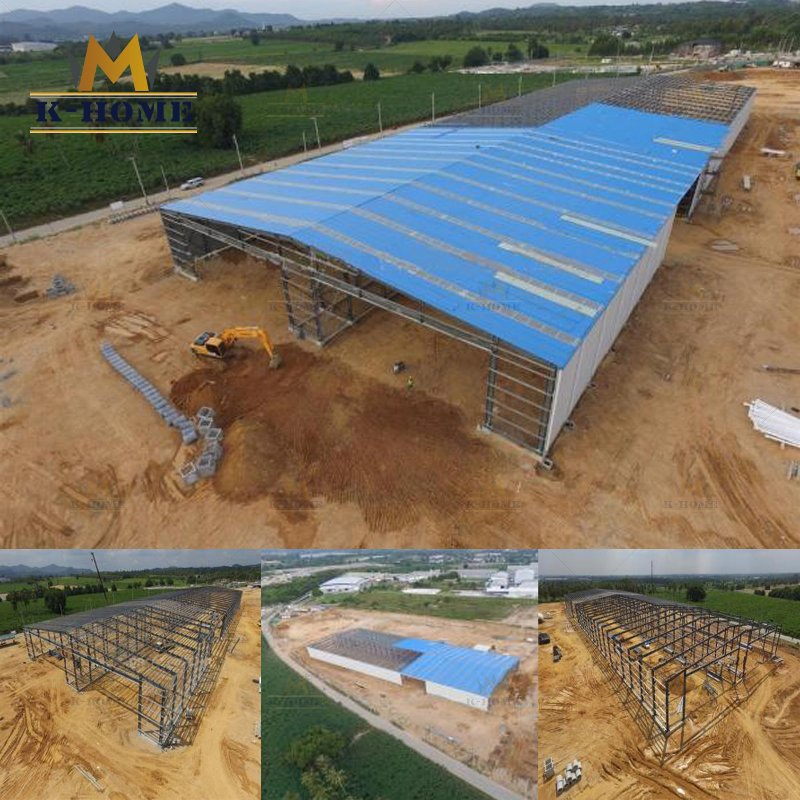 Pre-Engineered Insulated Steel Space Frame Buildings of Peb Structure with Solar Panels