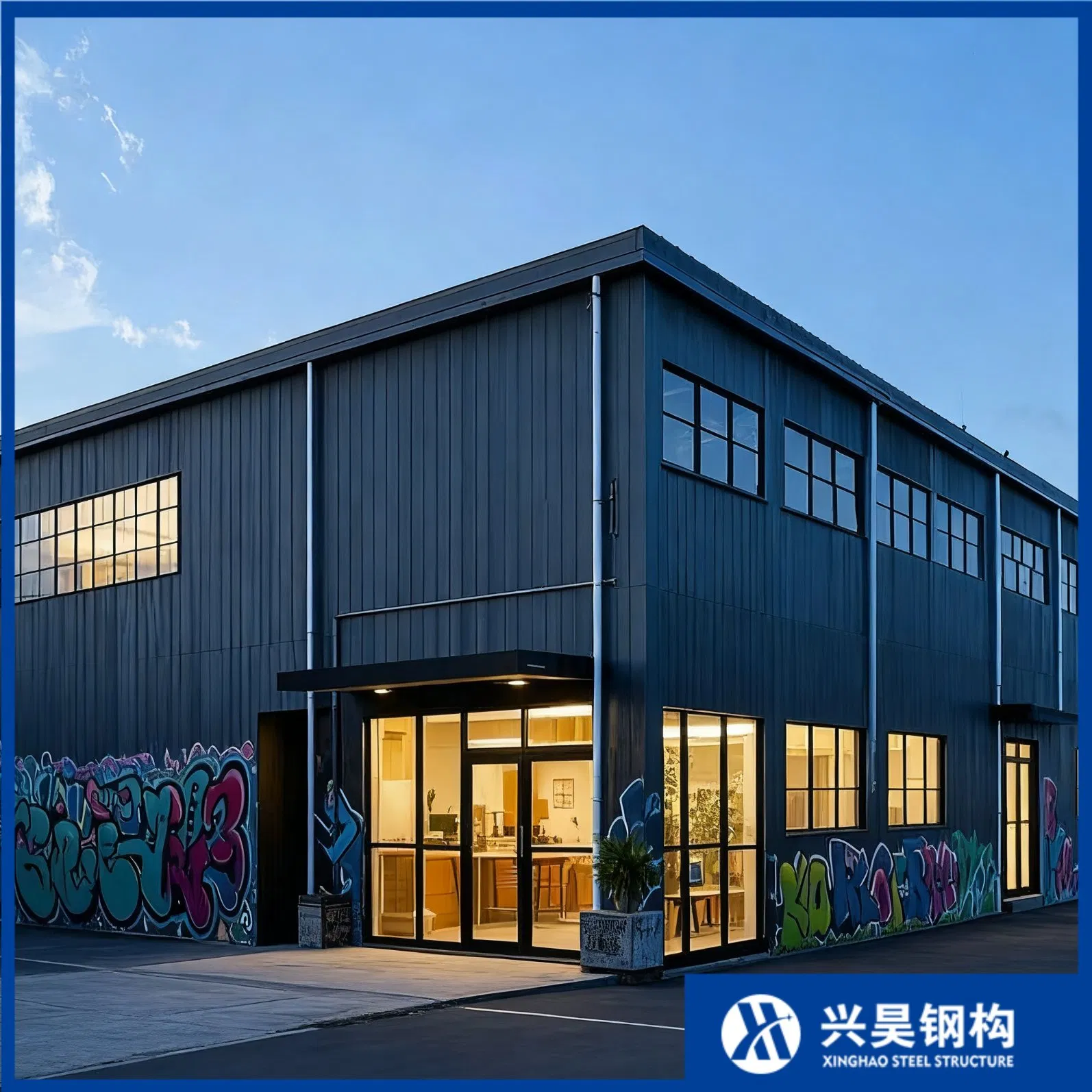 Customized Cold-Storage Logistics Facility Prefabricated Lightweight Steel Structure House/Workshop/Building