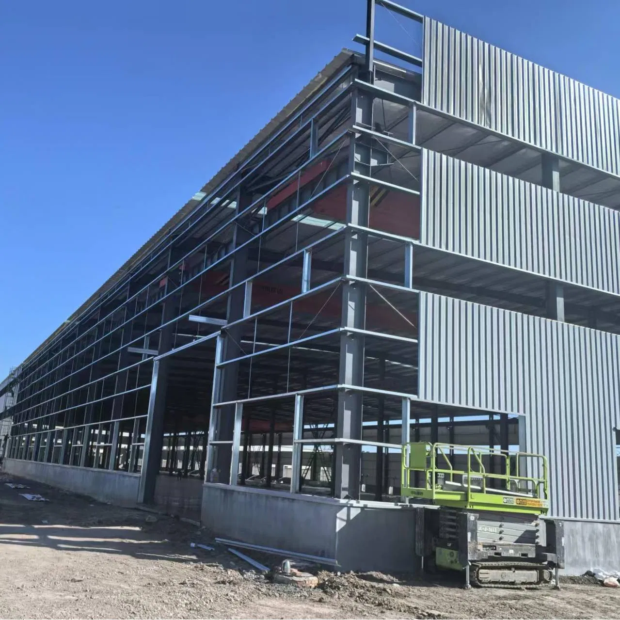 Low Cost Steel Structure Frame Construction Prefabricated Metal Aircraft Hangar with Customized Structural Drawing Design