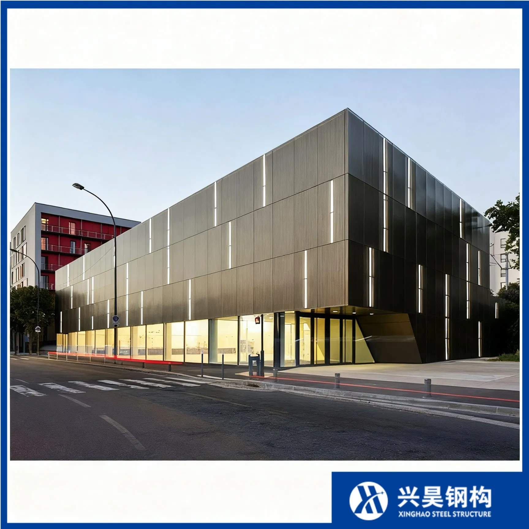 Customized Cold-Storage Logistics Facility Prefabricated Lightweight Steel Structure House/Workshop/Building