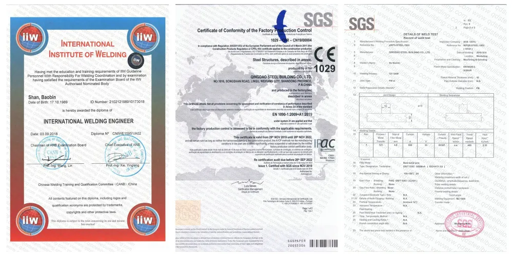 Quality Certificates