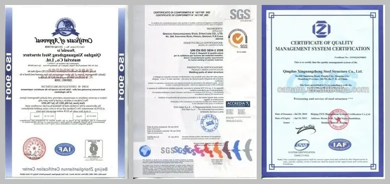 Certificates