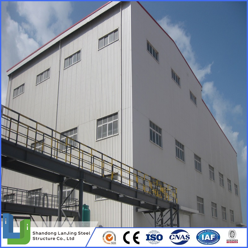 Easy Assembly Prefabricated Construction Warehouse Building Light Portal Frame Workshop for Steel Structure for 2 Floor House