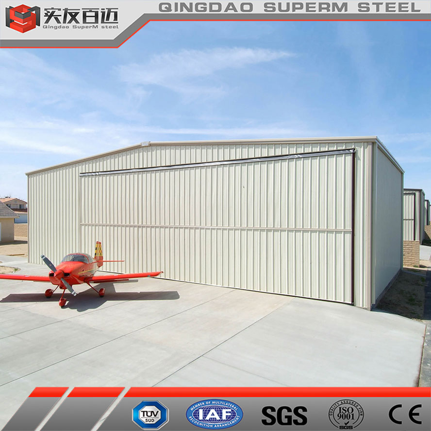 Customized Metal Frame Building Construction Prefabricated Steel Structure Hangar