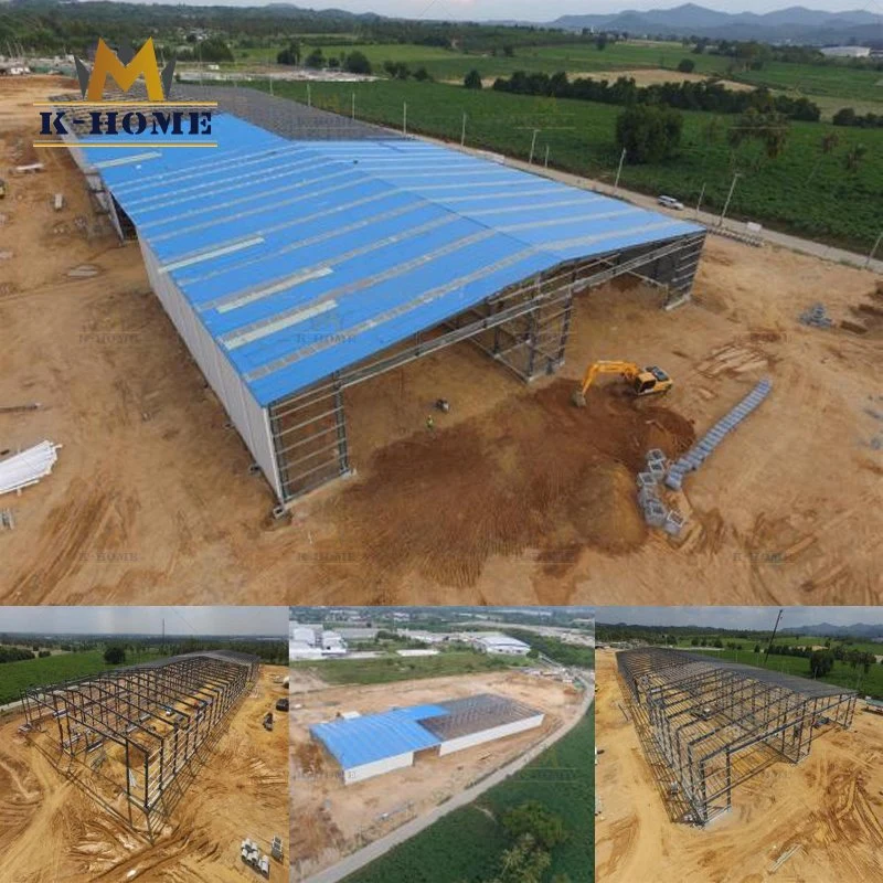 Pre-Engineered Insulated Steel Space Frame Buildings of Peb Structure with Solar Panels