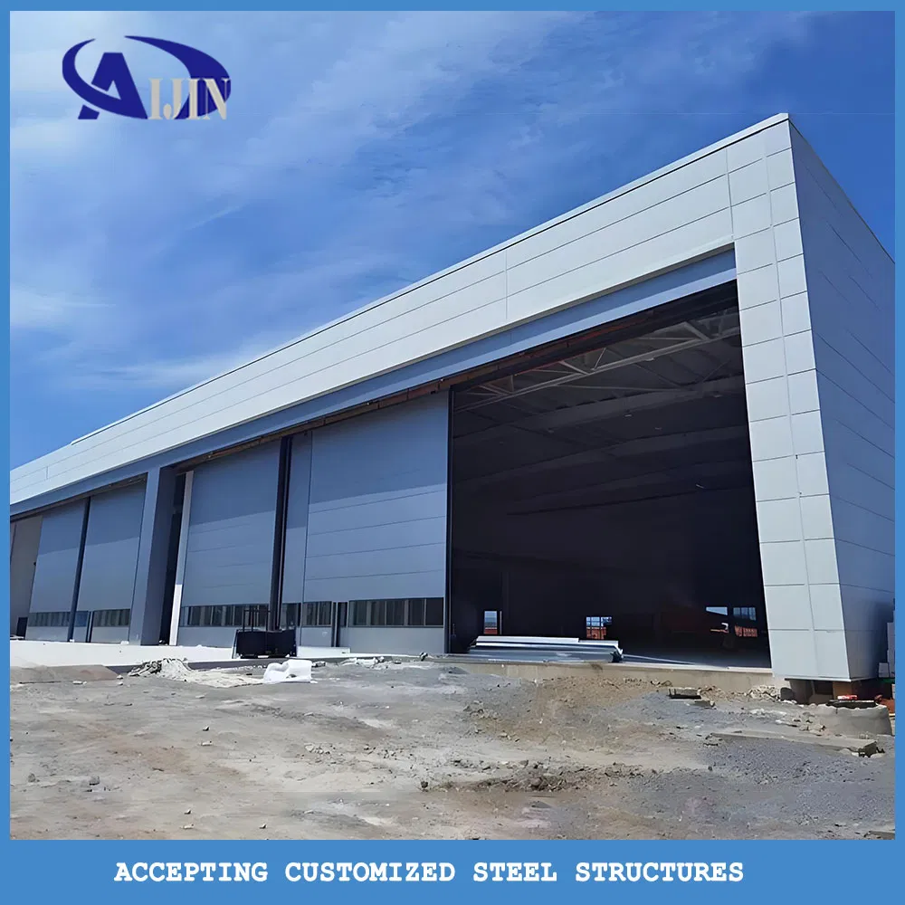 Prefabricated Clear-Span Steel Aircraft Hangar Aircraft Storage Facility