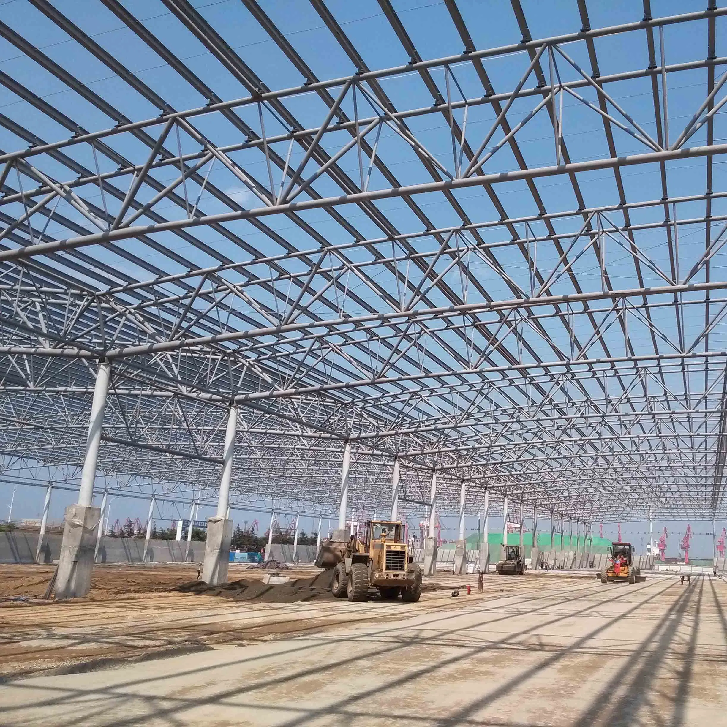 Large Span Prefabricated Steel Structure Frame Pre-Engineered Metal Commercial Building Workshop Warehouse