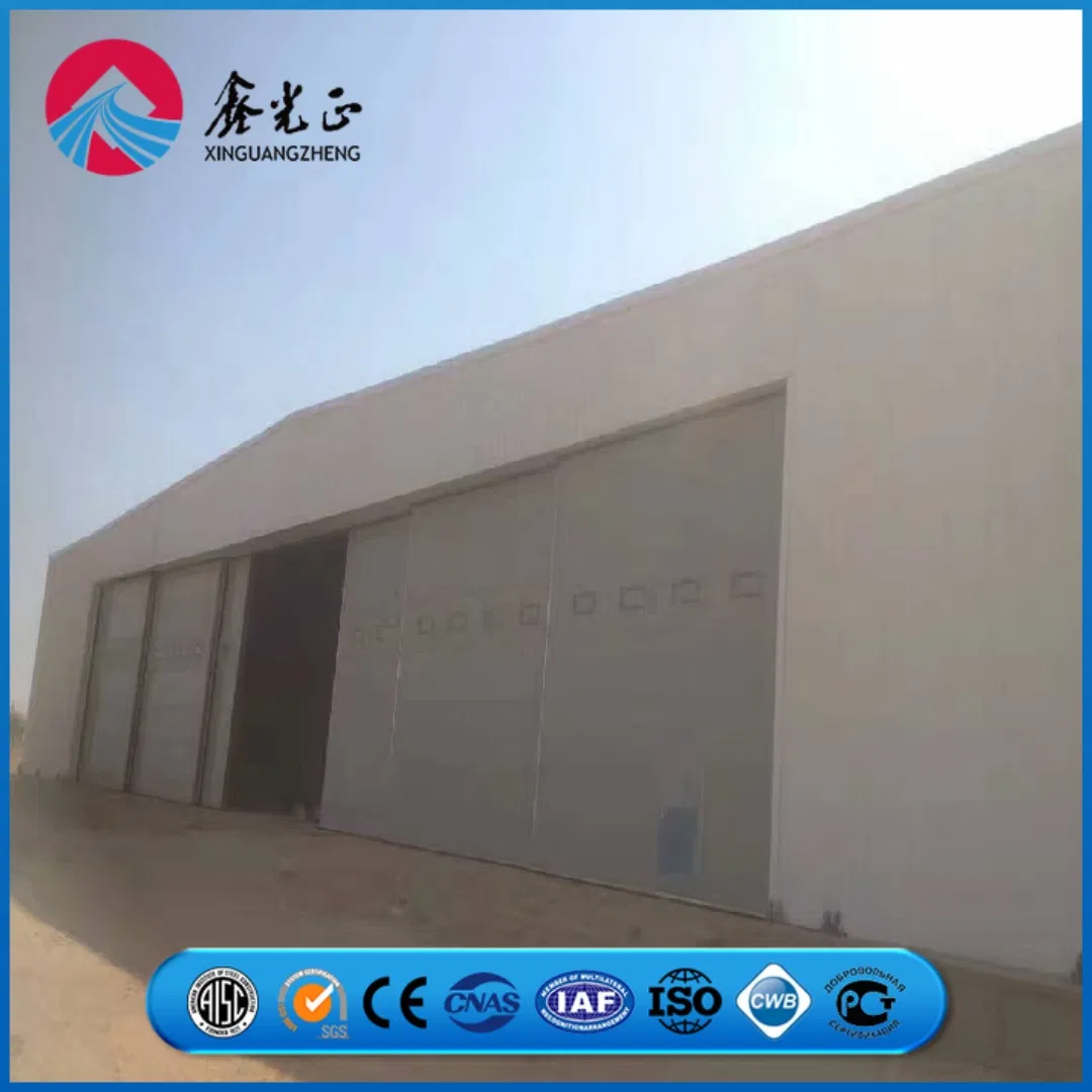 Large Capacity Storage Functional Aviation Building Prefabricated Steel Structure Aircraft Hangar