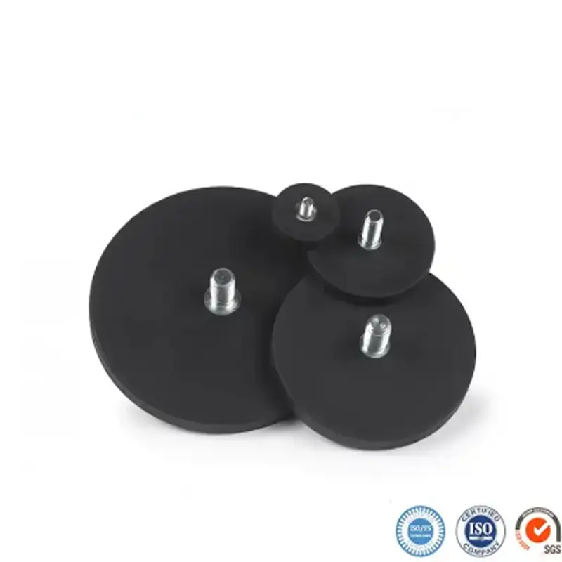 Buy Customizable Size M6/M8 Rubber Coated Pot Magnet Exporter, Product