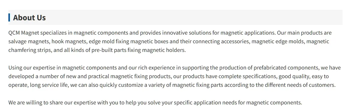 About our operations