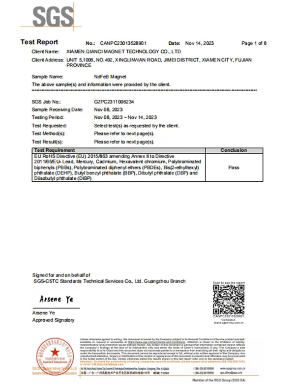 Quality Certificate 3