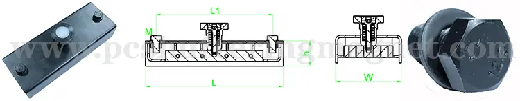 2100Kg precast concrete shuttering magnet