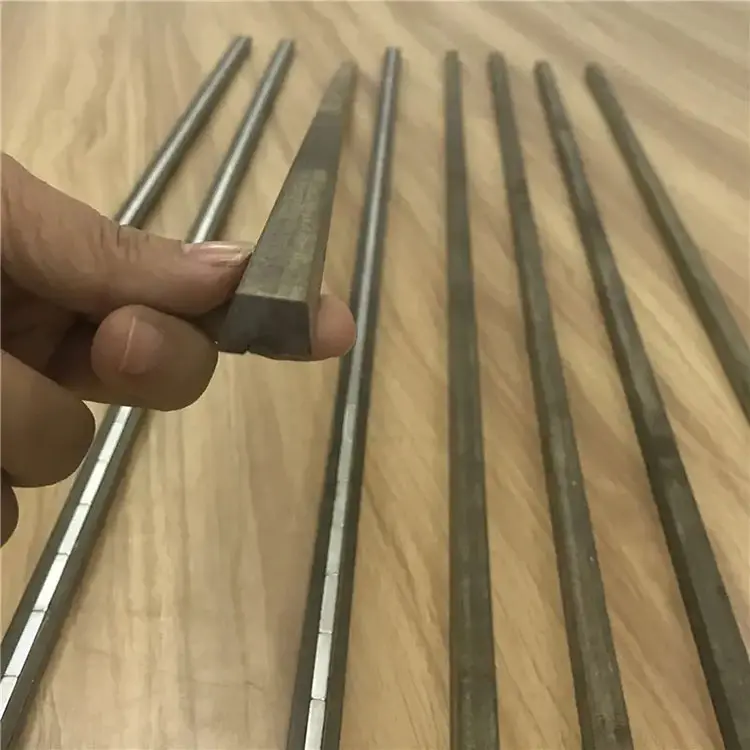 Cross section of a Trapezoidal Magnetic Chamfering Strip