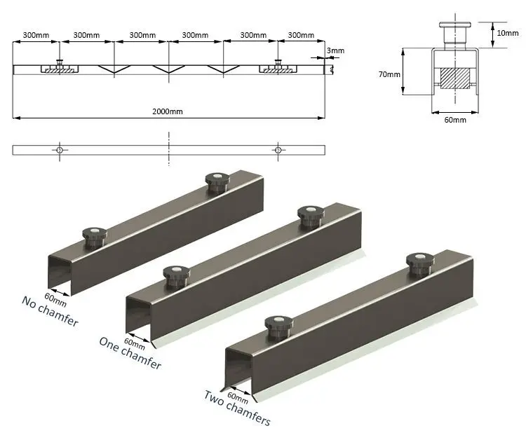Formwork magnet with chamfering function