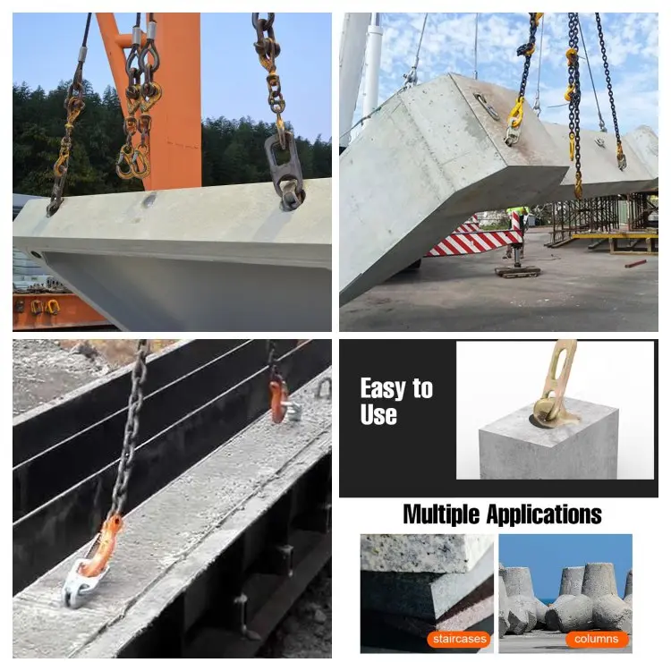 Application of lifting clutch for precast concrete