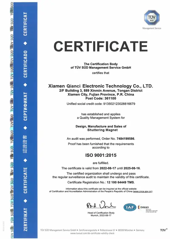 Quality Certificate 4