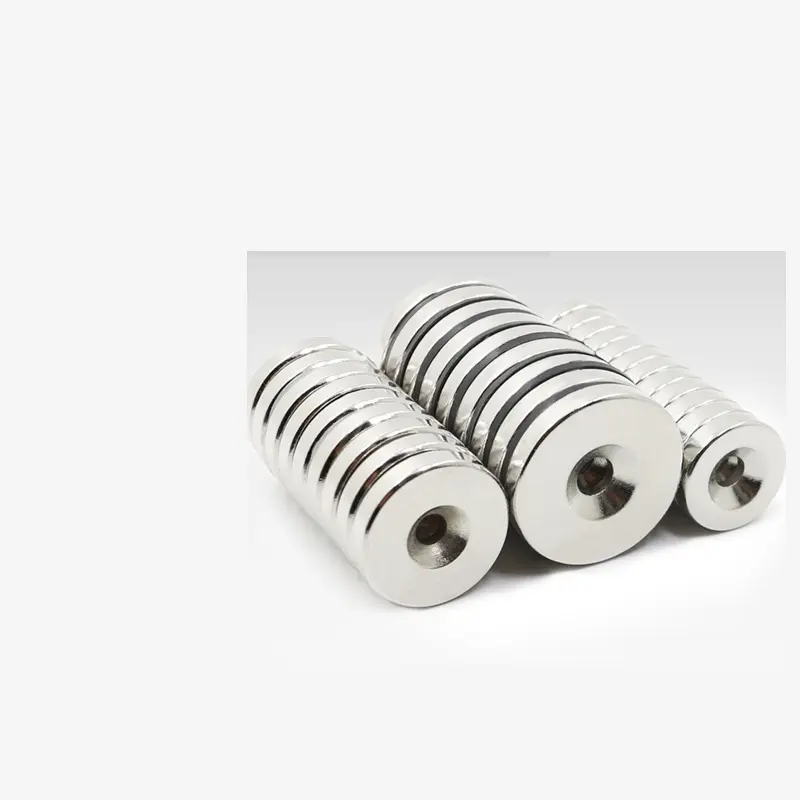 High-Quality Good Price Customized NdFeB Cup Shape Round Base Neodymium Pot Magnets Disc Countersunk Hole Magnet with Screw Manufacturers, Factory