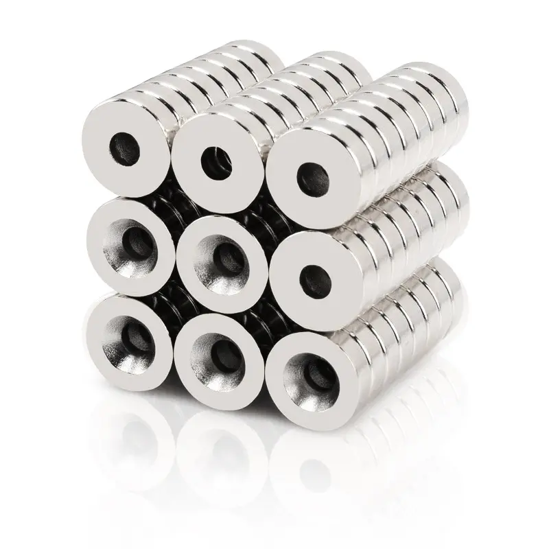 High-Quality Good Price Customized NdFeB Cup Shape Round Base Neodymium Pot Magnets Disc Countersunk Hole Magnet with Screw Manufacturers, Factory