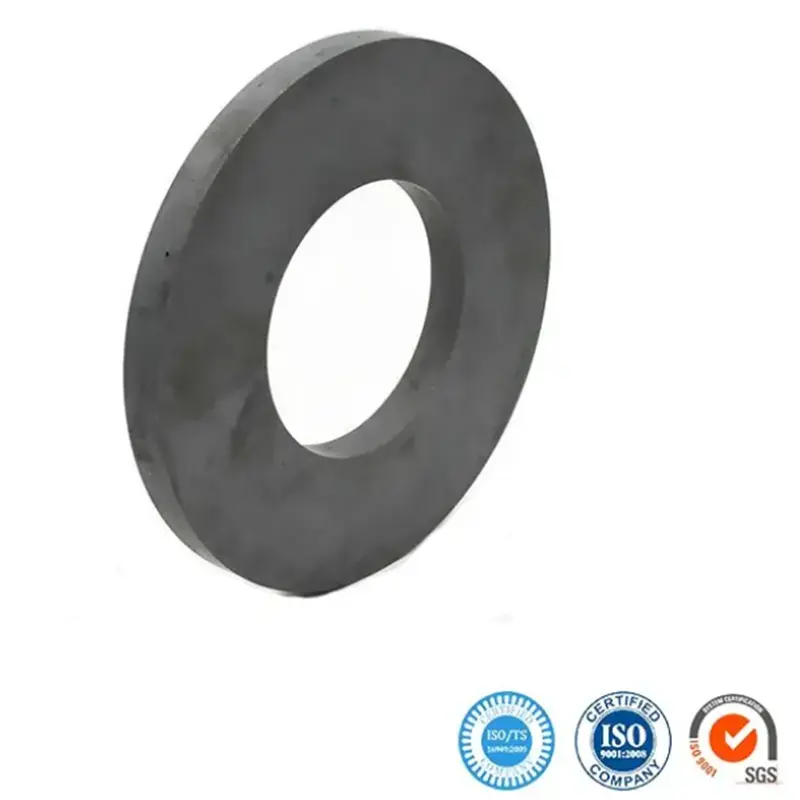 OEM Y35 Professional Ferrite Permanent Diametrically Magnetized Ring Magnet for Speaker Manufacturer, Companies