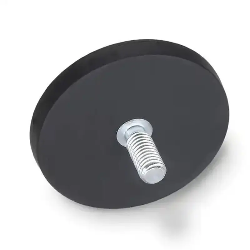 Buy Customizable Size M6/M8 Rubber Coated Pot Magnet Exporter, Product