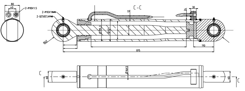 Hydraulic Outrigger Cylinder
