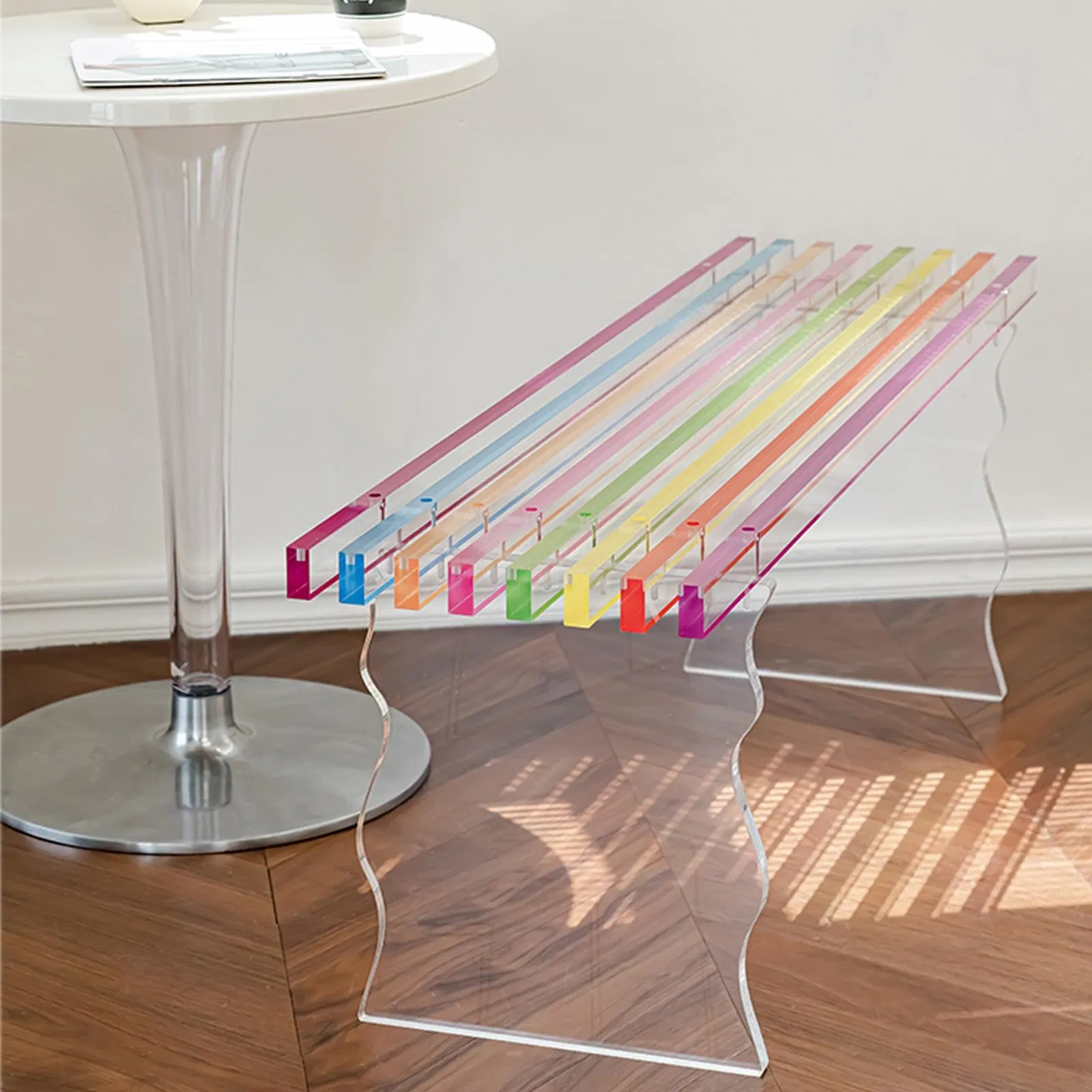 Entryway Shoe Bench Dining Living Room Long Acrylic Chair Creative Furniture Customized Shoes Changing Stool