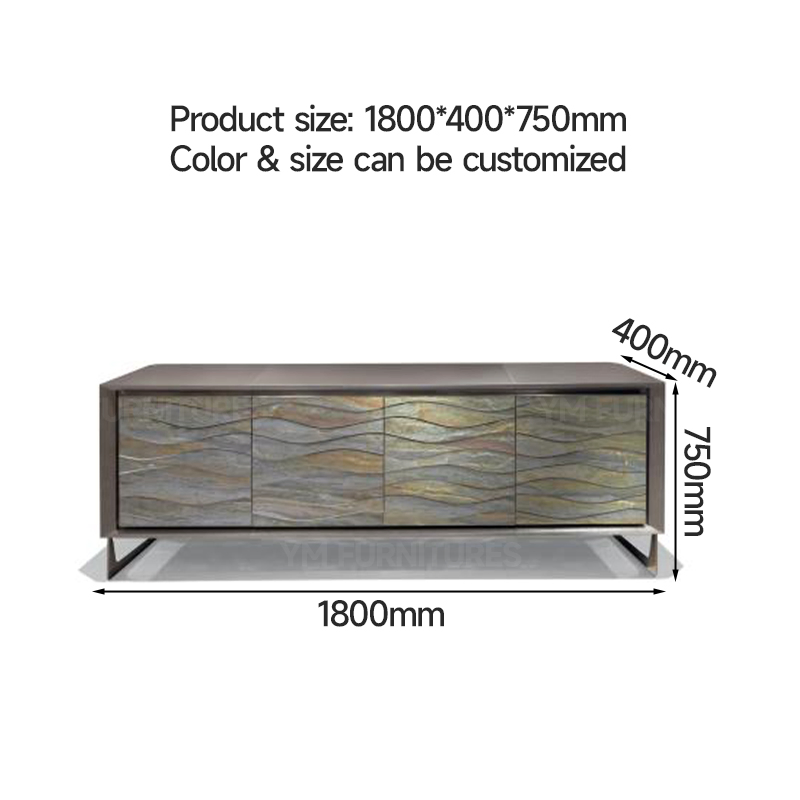 Modern Style Customized Wooden Dining Room Storage Display Decorative Wall Cabinet Sideboard