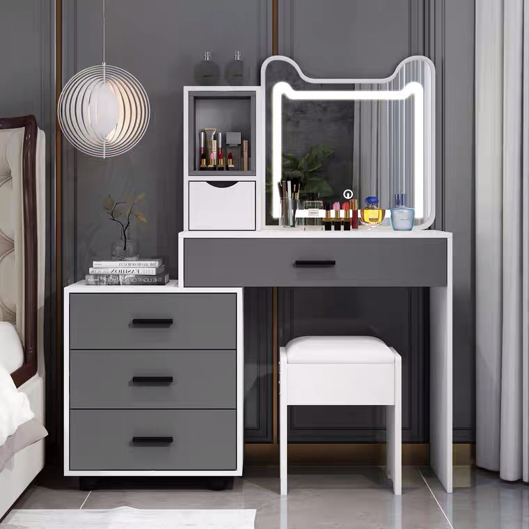 Wholesale Hot Sale Hotel Home Bedroom Furniture Durable Wooden Dresser with Mirror
