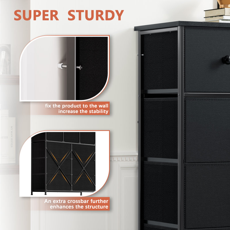 Factory Wholesale Bedroom Dresser Table Large Chest of Drawers 5 Drawer Dresser Wood Sideboard Cabinet with Cheap Price