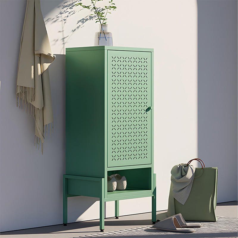 Ultra-Durable Shoe Cabinet for Entryway Living Room Metal Storage Cabinet