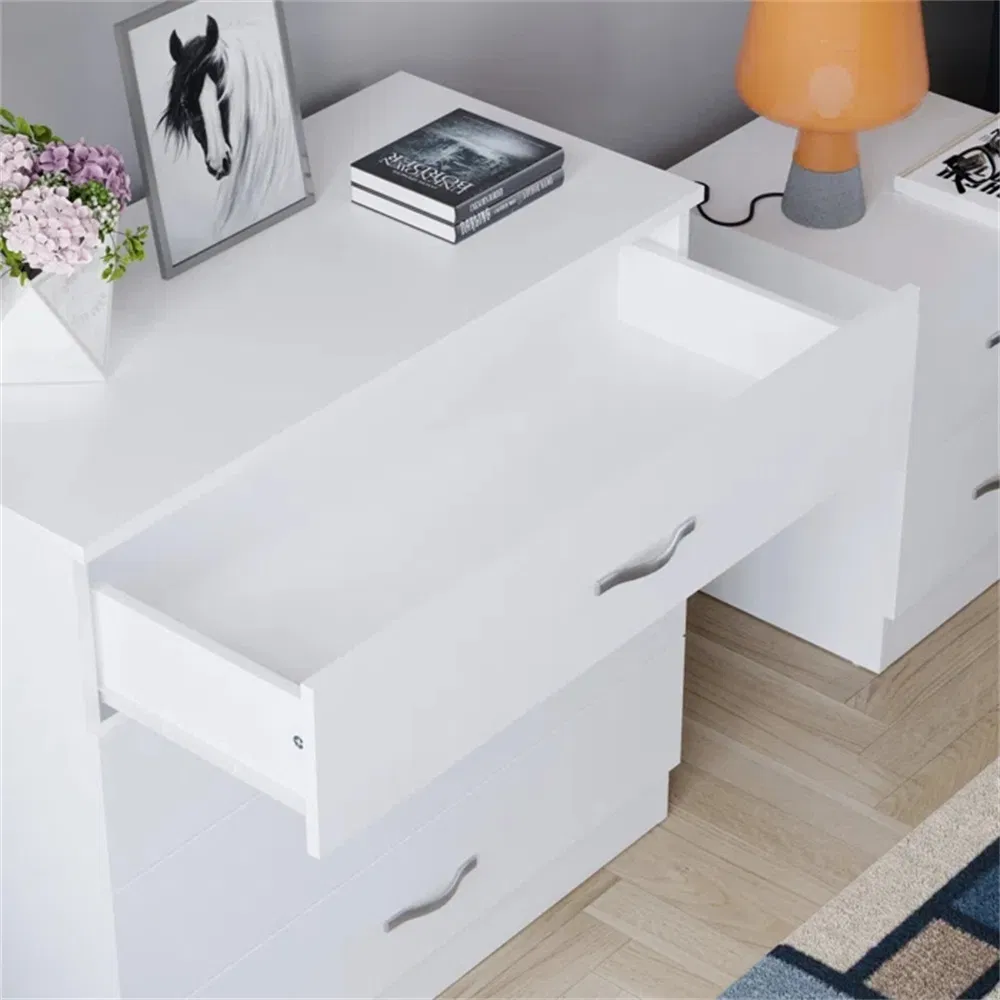 Wooden White Home Furniture Bedroom Storage Clothes Chest of Drawers