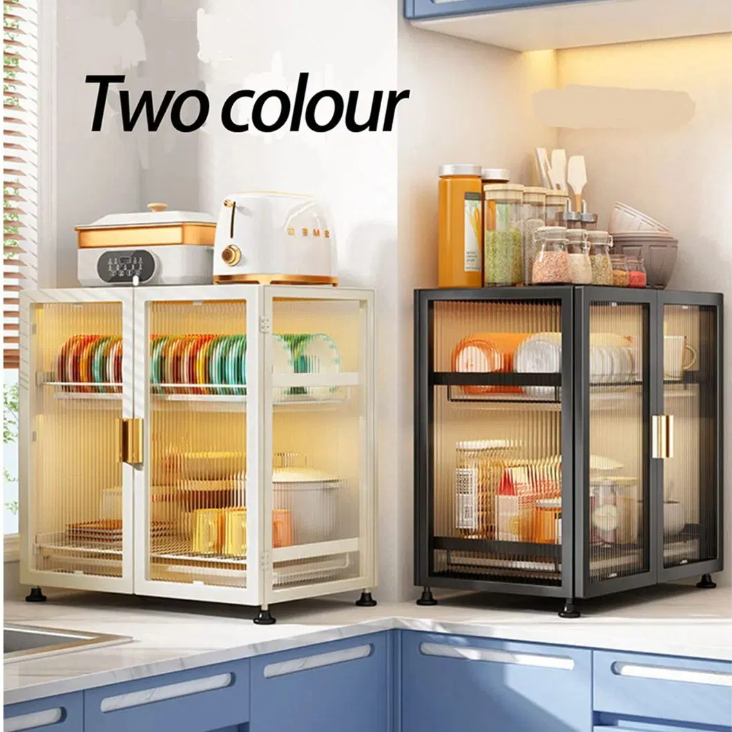 Storage Cabinet Living Room Furniture Luxury Dining Room Buffet Kitchen Glass Doors Sideboard