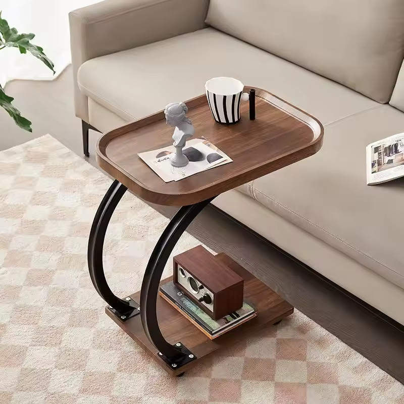 Modern Minimalist Side Table Glass Living Room Small Side Table