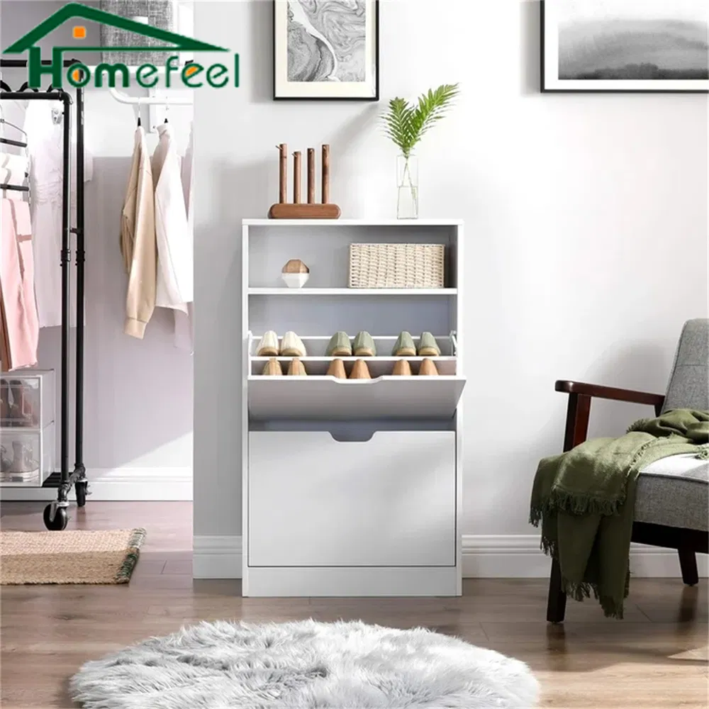 Large Capacity Flip-Type Ultra-Thin Entryway MDF Storage Shoe Cabinet