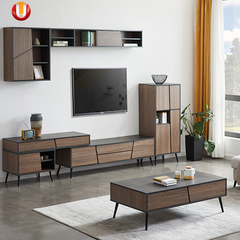 Modern Wooden Living Room Office Home Hotel Small Side Sets TV Stands Coffee Table