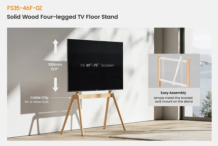 Studio TV Floor Stand View 3