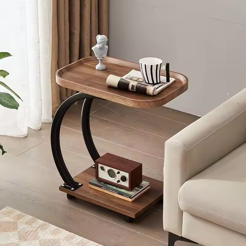 Modern Minimalist Side Table Glass Living Room Small Side Table