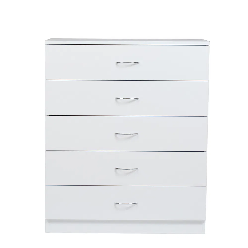 White Living Room End Table Bedroom Dresser Bedside Cabinet Wood Chest of 3 Drawers