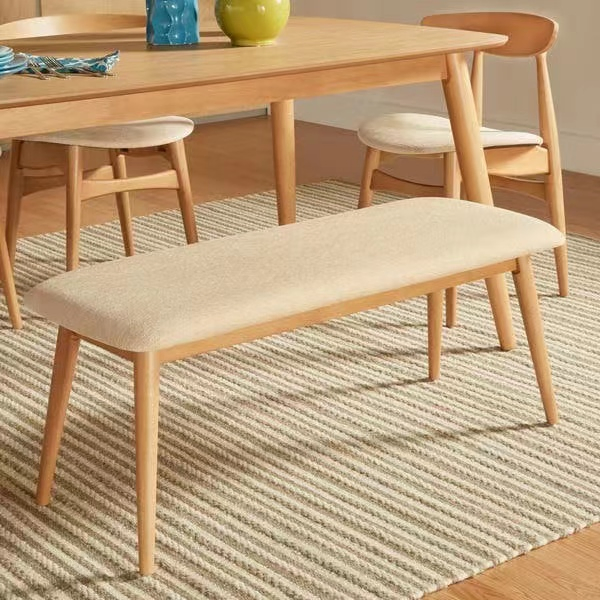 High Quality Modern Upholstered Wooden Dining Bench for Restaurant, Dining Room, Home