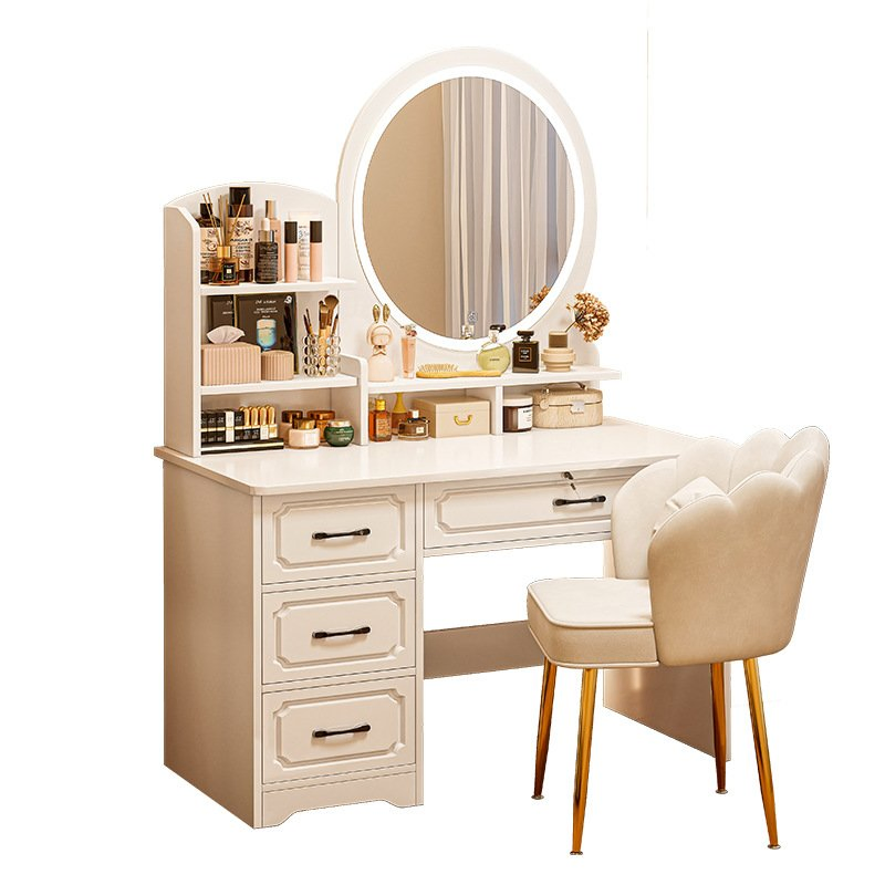 Modern European-Style Master Bedroom Makeup Table in The Light Luxury Bedroom Dresser