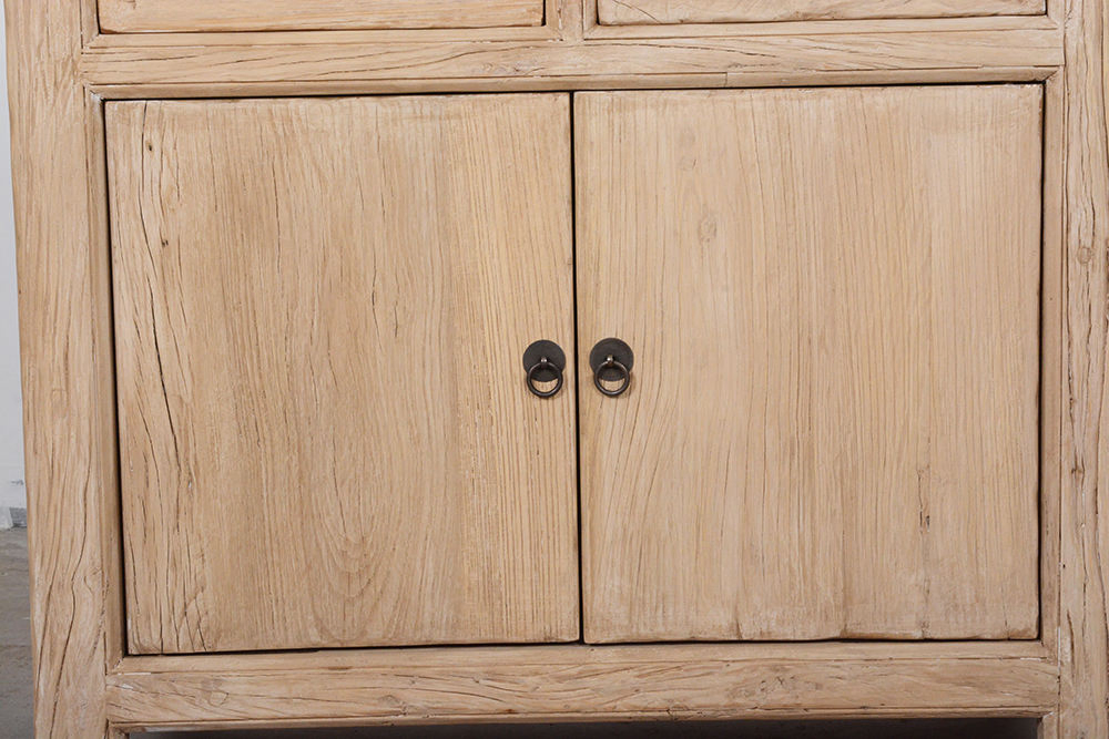 Solid Recycled Elm Two-Door Sideboard for Elegant Dining Rooms