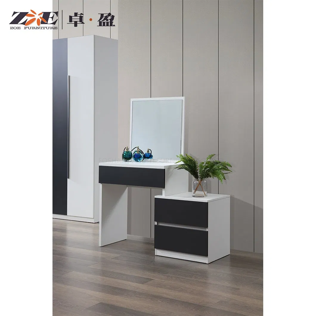 Home Bedroom Furniture Wooden Makeup Vanity Dresser with Mirror