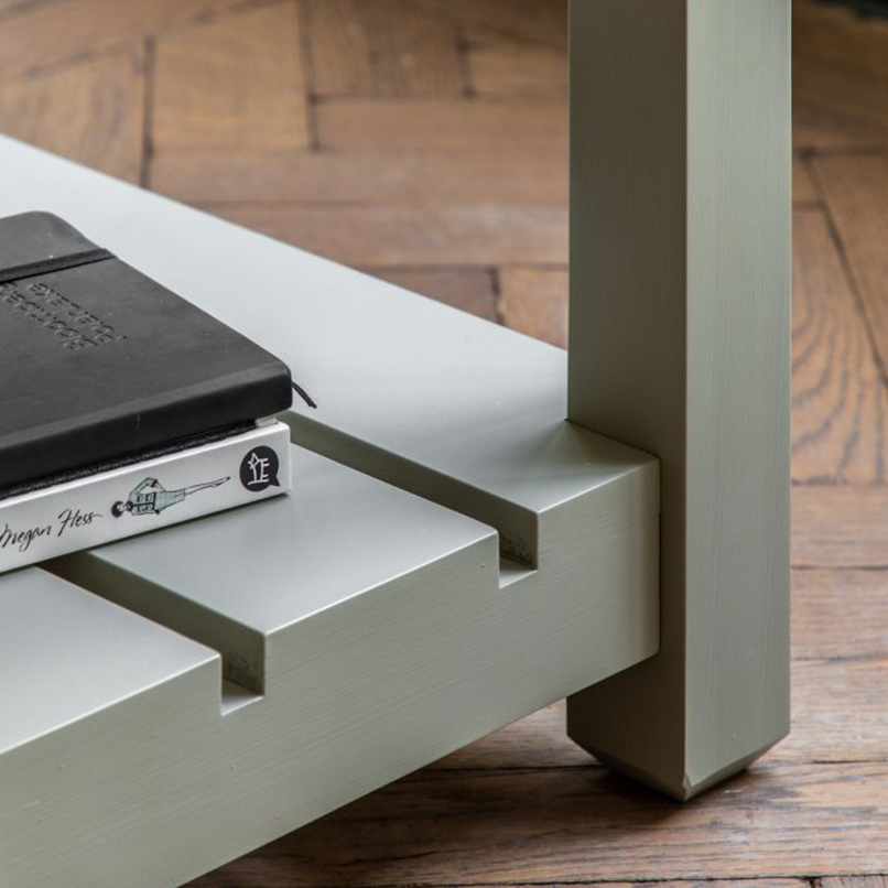 Nova Wood Painted Living Room Side Table, Small Rectangle Sofa Center Table