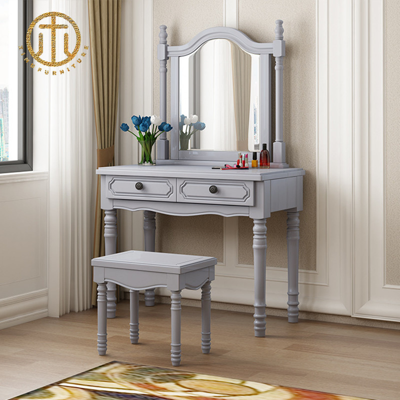 European-Style Pure Wood Moth-Proof Multi-Functional Bedroom Home Dresser