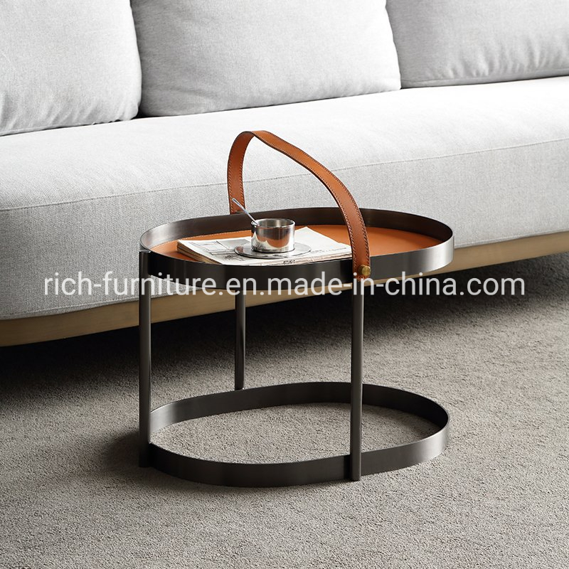 Home Modern Tray Top Side Table Living Room Furniture Sofa Coffee Table