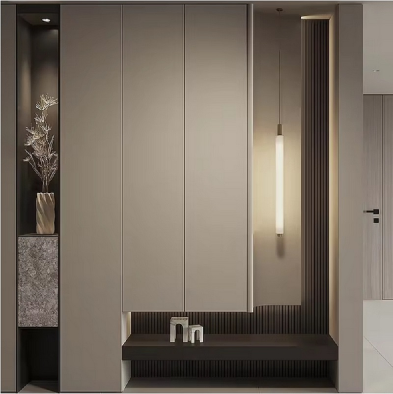 Modern Durable Wooden Shoe Cabinet with Door Entryway Furniture for Home Living Room Shoe Racks Storage